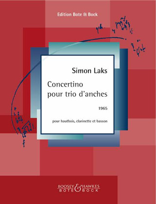 Laks, Simon - Concertino pour trio d'anches