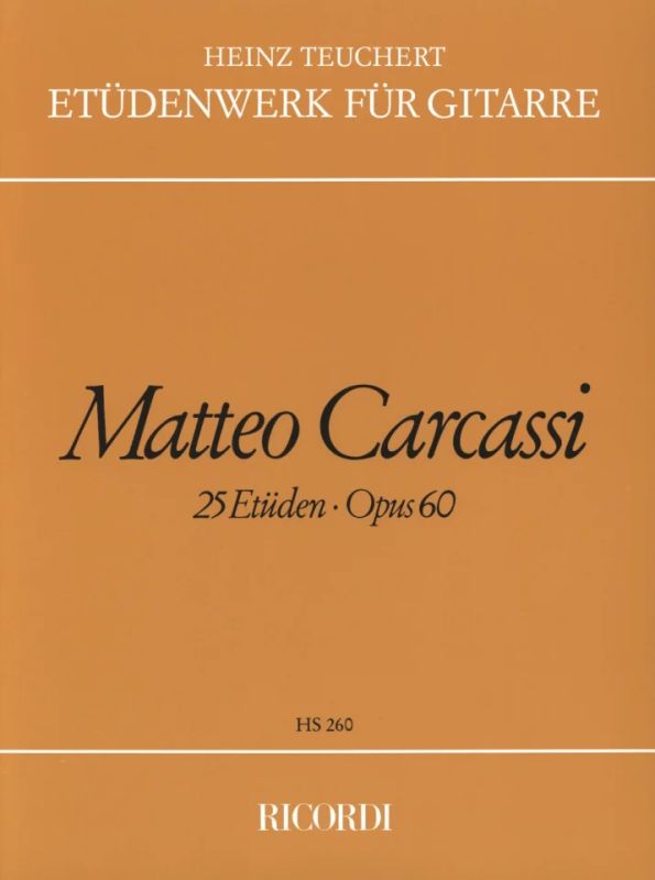 Matteo Carcassi - 25 Etüden op. 60