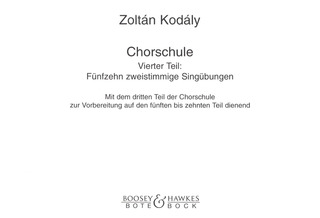 Zoltán Kodály: Chorschule 4