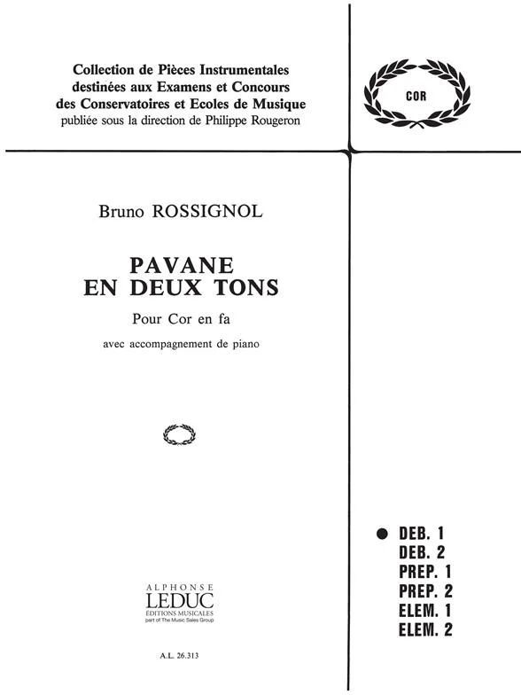 Bruno Rossignol - Pavane en Deux Tons Fhn/Pno