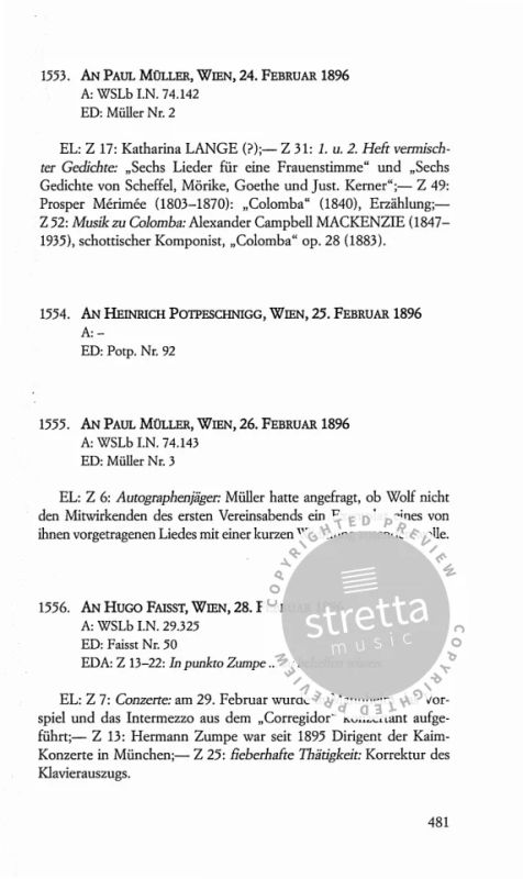 Hugo Wolf et al.: Briefe 4 (3)