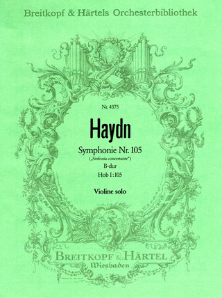 Joseph Haydn: Sinfonia concertante B-Dur Hob I:105