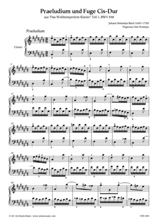 Johann Sebastian Bach - Praeludium und Fuge Cis-Dur