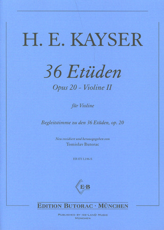 Heinrich Ernst Kayser - 36 Etudes, op. 20 – 2nd Violin