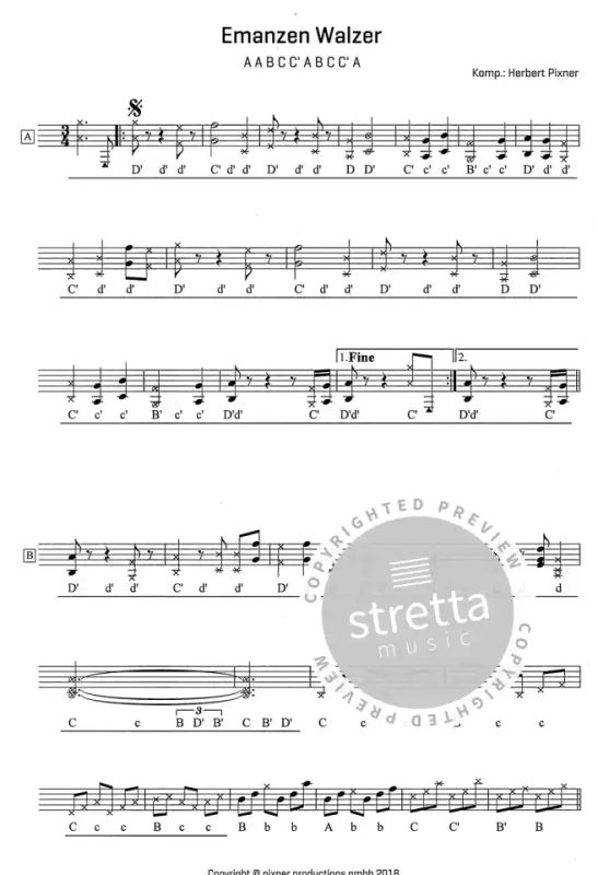 Steirische Harmonika Noten ALLES WALZER Griffschrift Herbert Pixner 