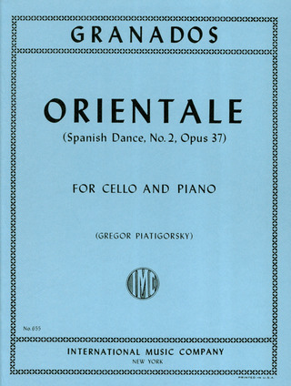 Enrique Granados - Spanish Dance No. 2 op. 37 – Orientale