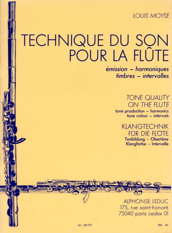 Louis Moyse - Technique du son pour la flûte