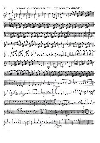 Arcangelo Corelli - 12 Concerti per 2 Flauti e Basso op. 6 – 3 zusätzliche Stimmbücher ad lib.
