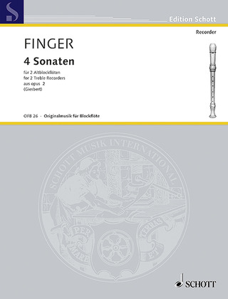 Gottfried Finger - 4 Sonatas