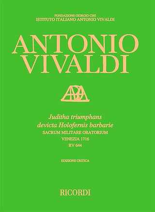 Antonio Vivaldi et al. - Juditha Triumphans Rv 644