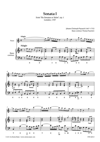 Johann Christoph Pepusch - Sonata I