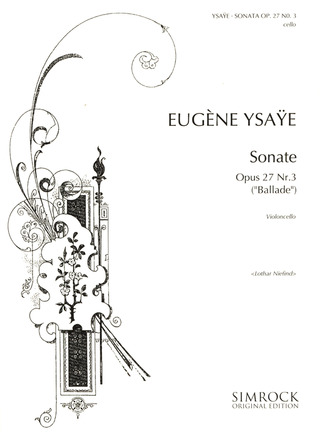 Eugène Ysaÿe - Sonate op. 27/3