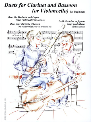 Duets for clarinet and bassoon (or violoncello) for beginners