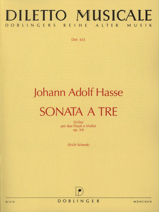 Johann Adolph Hasse - Sonata a tre D-Dur op. 3/6