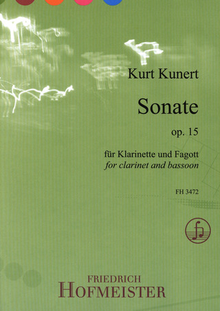 Kunert, Kurt: Sonate Klarinette und Fagott op. 15
