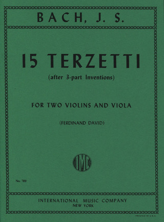 Johann Sebastian Bach - 15 Terzetti