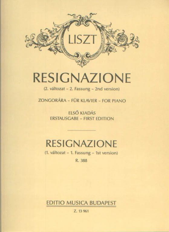 Franz Liszt - Resignazione