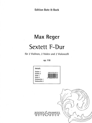 Max Reger - Sextett F-Dur op. 118