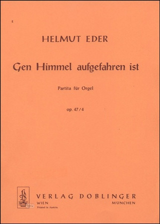 Helmut Eder - Gen Himmel aufgefahren ist op. 47/4 (1979)