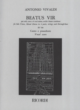 Antonio Vivaldi - Beatus Vir. Salmo 111 - Per Soli, Coro A 4 Voci Mi