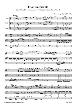 Ignaz Josef Pleyel - Trio Concertante C-Dur