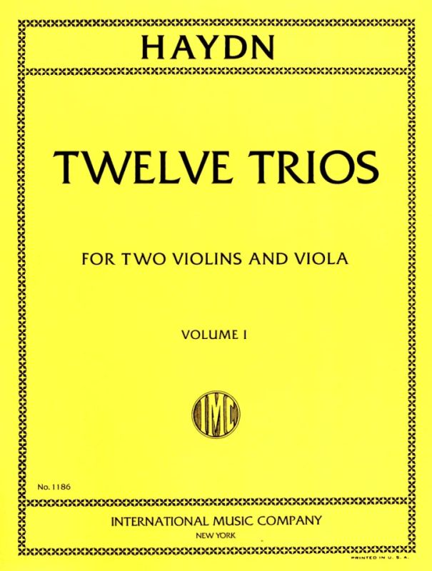 Joseph Haydn - Twelve Trios 1