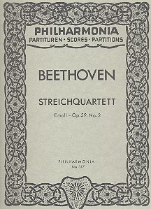 Ludwig van Beethoven - Streichquartett e-Moll op. 59/2