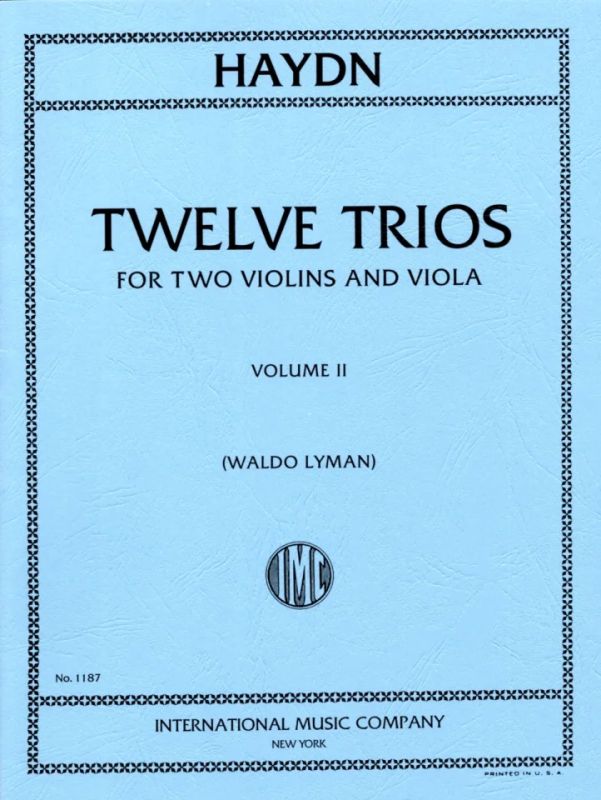 Joseph Haydn - Twelve Trios 2
