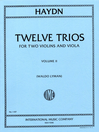 Joseph Haydn: Twelve Trios 2