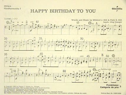 Hill Mildred J. + Hill P. - Happy Birthday To You