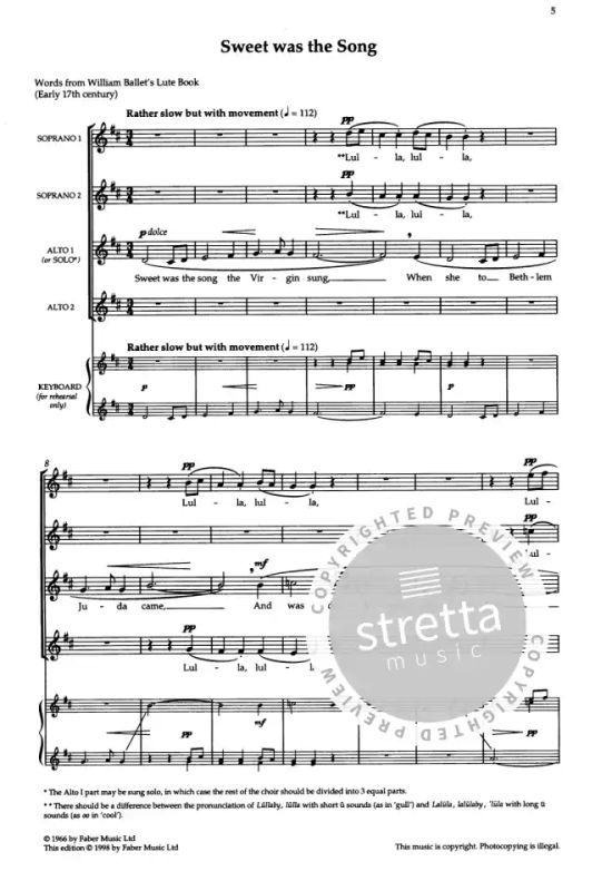 Benjamin Britten - Three Carols for Upper Voices