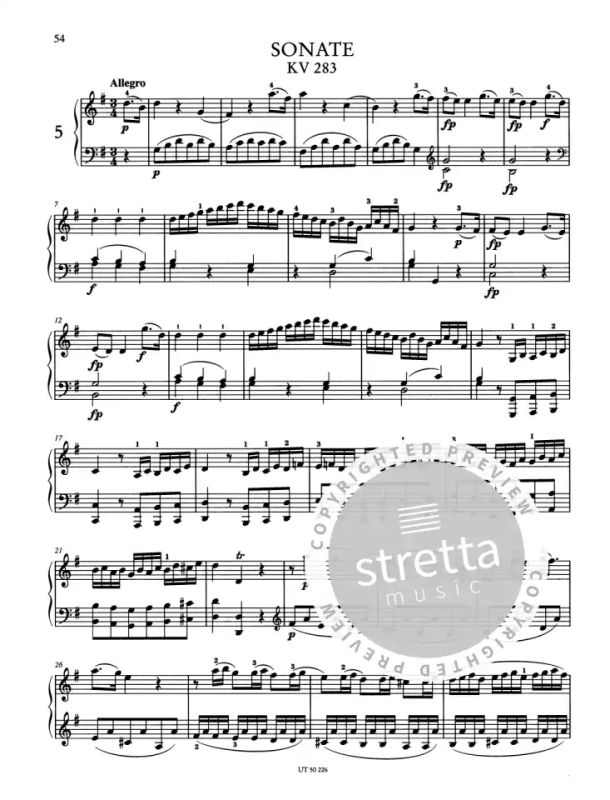 Wolfgang Amadeus Mozart: Sonates pour Piano 1 (3)