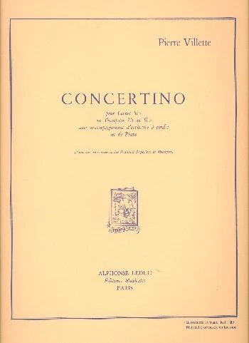 Pierre Villette - Pierre Villette: Concertino Op.43