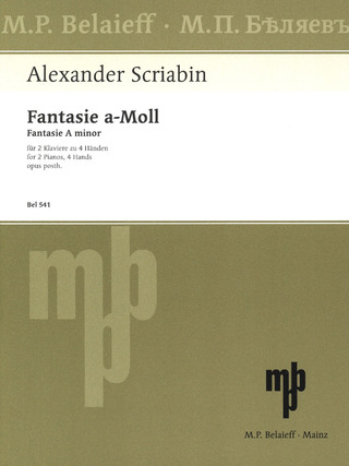 Alexander Skrjabin - Fantasie  a-Moll op. posth. (1889)