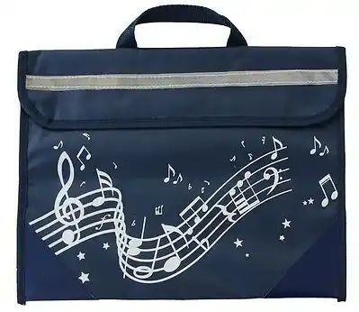 Wavy Stave Music Bag (Navy Blue)