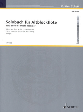 Solobuch für Alt–Blockflöte