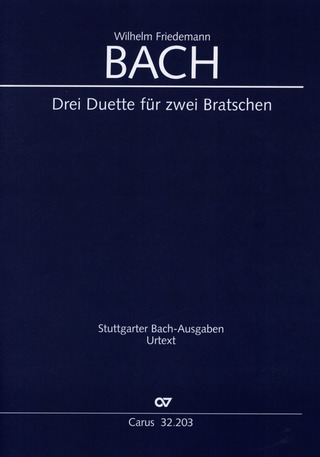 Wilhelm Friedemann Bach - Bach, W. F.: Drei Duette für zwei Bratschen