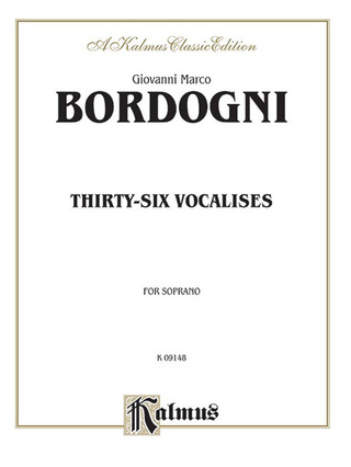 Marco Bordogni - Thirty-six Vocalises in Modern Style (Spicker)