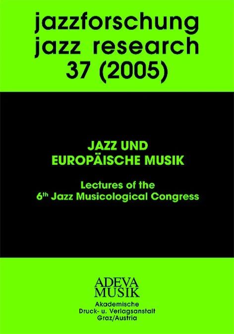 Jazzforschung 37