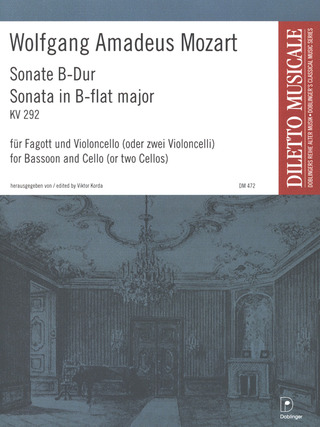 Wolfgang Amadeus Mozart: Sonate B-Dur KV 292