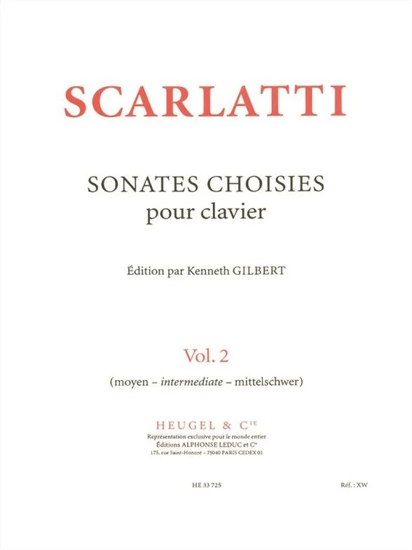 Domenico Scarlatti - Sonates Choisies Pour Clavier Vol. 2