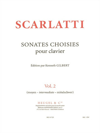 Domenico Scarlatti: Sonates Choisies Pour Clavier Vol. 2