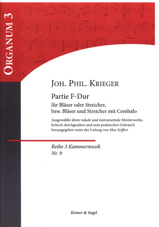 Johann Philipp Krieger - Partie F-Dur
