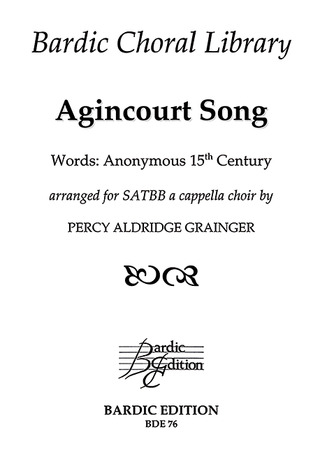 Percy Grainger - Agincourt Song