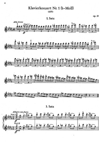 Pjotr Iljitsch Tschaikowsky: Orchesterstudien für Violine, Heft 4