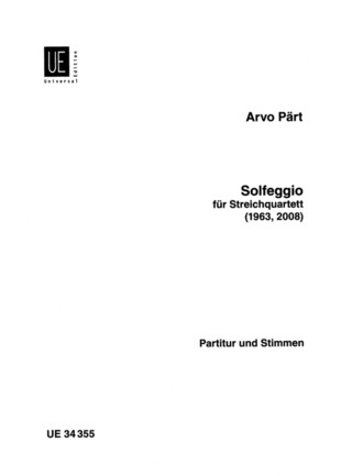 Arvo Pärt: Solfeggio für Streichquartett (1963/2008)