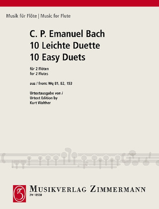 Carl Philipp Emanuel Bach - 10 Leichte Duette
