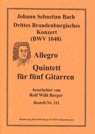 Johann Sebastian Bach - Allegro (Brandenburgisches Konzert 3 Satz 3)