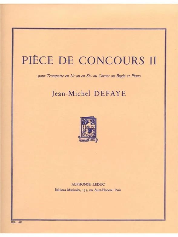 Jean-Michel Defaye - Piece de Concours 2