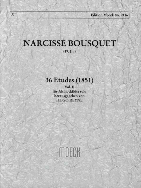 Bousquet Narcisse - 36 Etudes (1851), Vol II